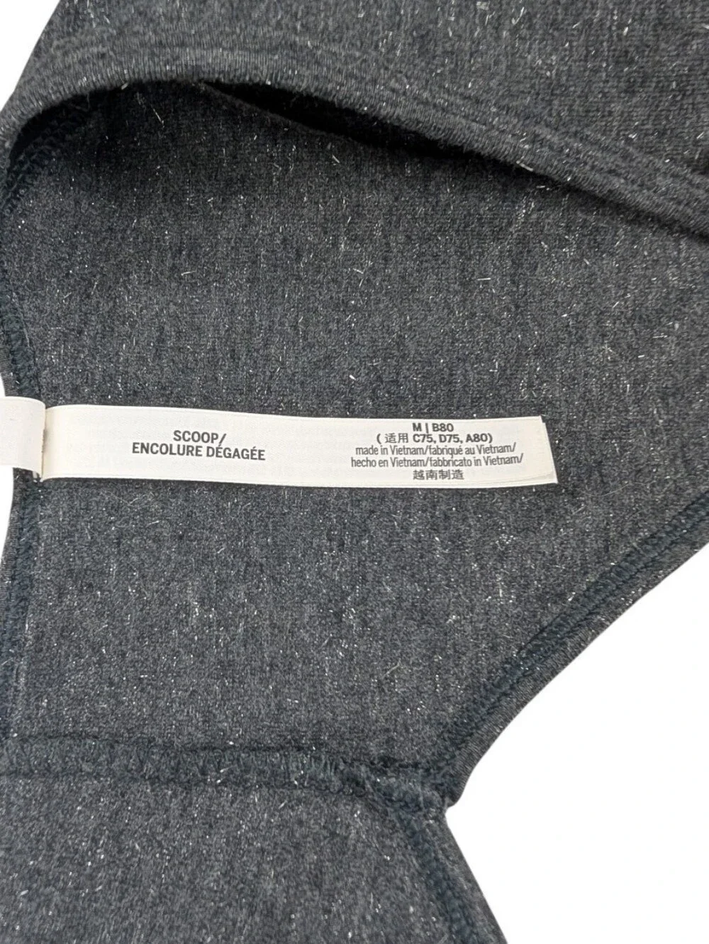 PINK Victoria's Secret All-Day Cotton Henley Scoop Bra M